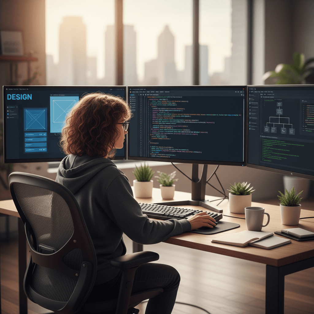 Developer providing ongoing website maintenance and support